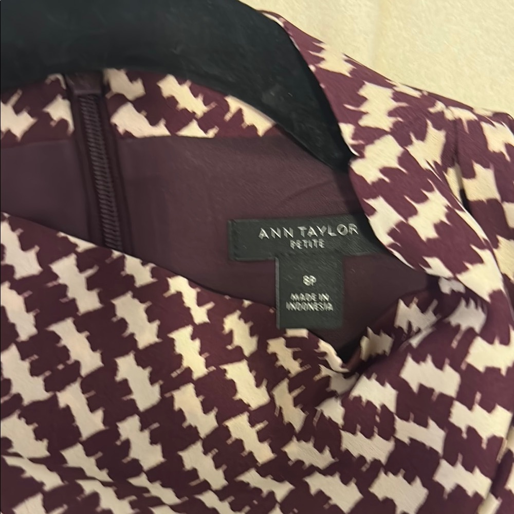 Ann Taylor Petite Houndstooth Dress